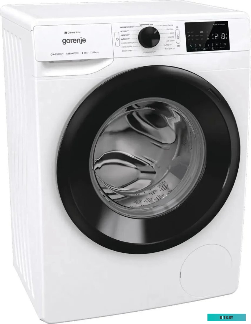 WPNEI72SA1SWIFI/C Стиральная машина Gorenje WPNEI72SA1SWIFI/C, с фронтальной загрузкой, с паром, 7кг, 1200об/мин, инверторная