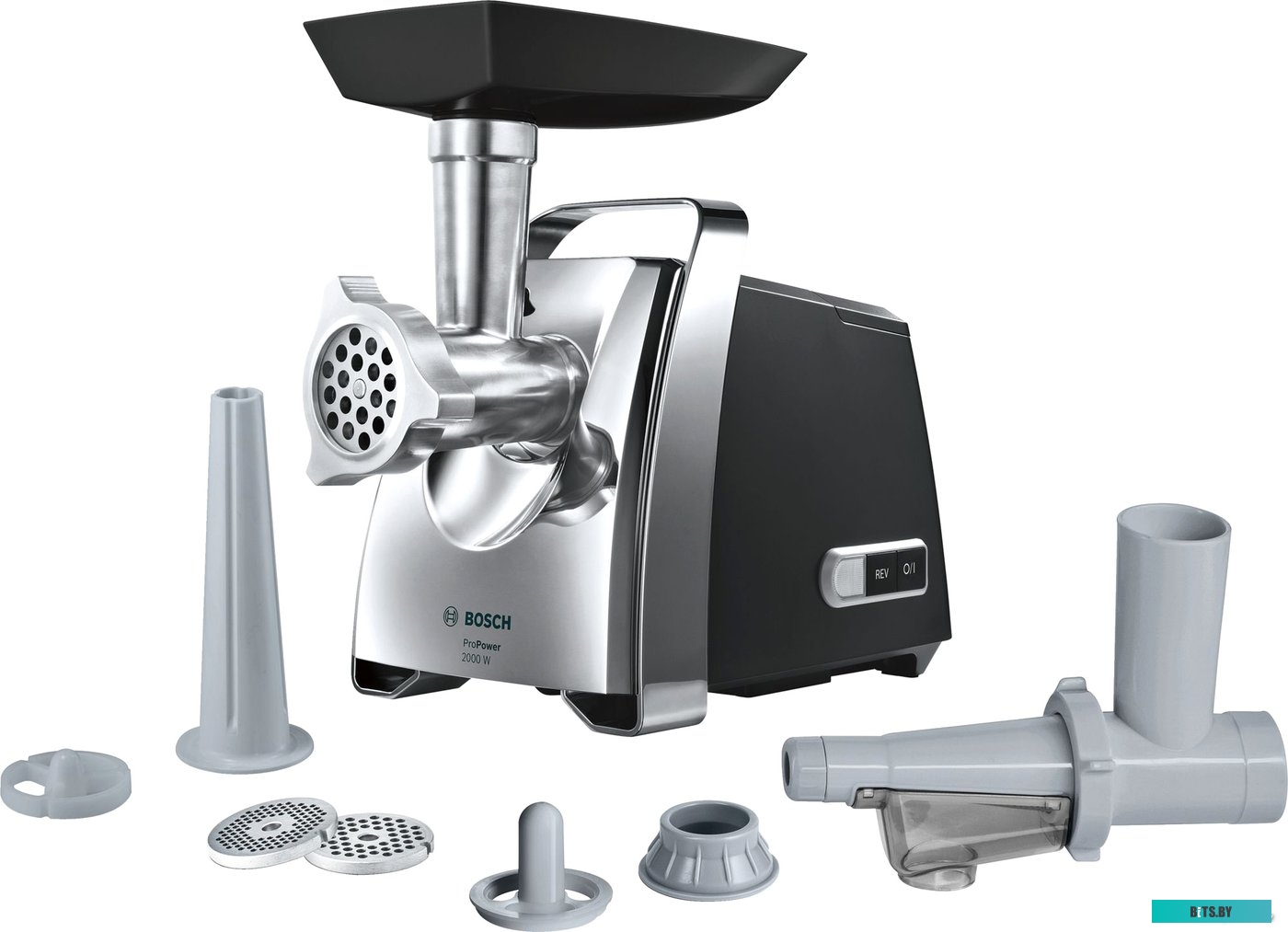 MFW67450 Мясорубка Bosch ProPower MFW67450,  черный / серебристый