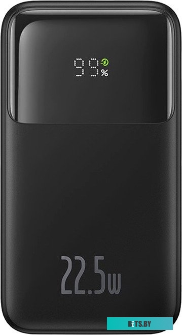 PPMD020101 Baseus Comet Series Dual-Cable Digital Display Fast Charge Power Bank 20000mAh 22.5W Black (With Cable USB to Type-C 30cm Black) (PPMD02010
