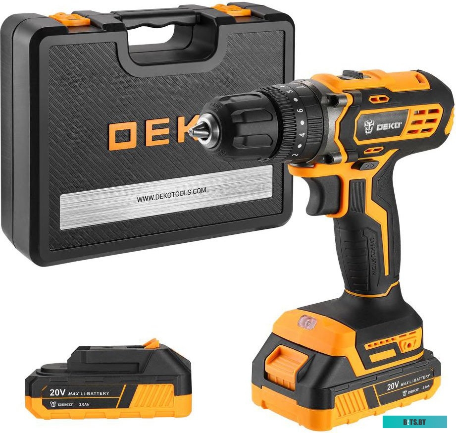 Deko DKCD20 Impact Set 063-4415 (с 2-мя АКБ 2 Ач, кейс)