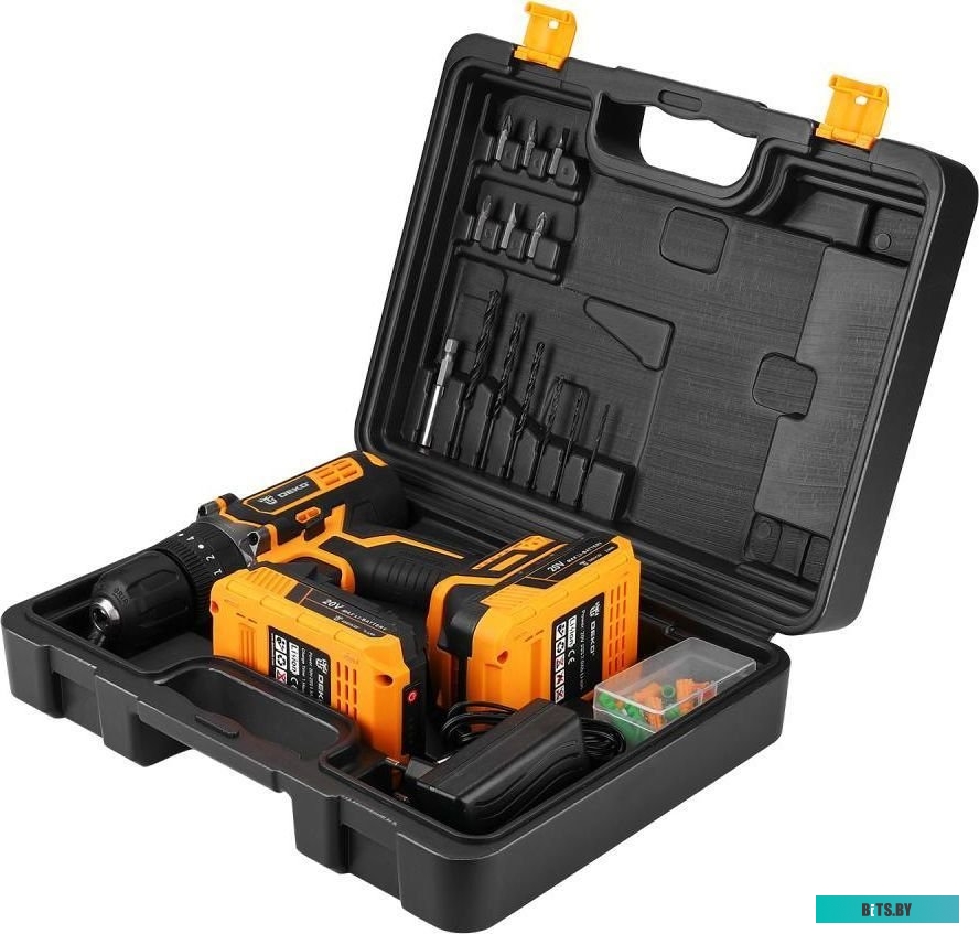 Deko DKCD20 Impact Set 063-4415 (с 2-мя АКБ 2 Ач, кейс)