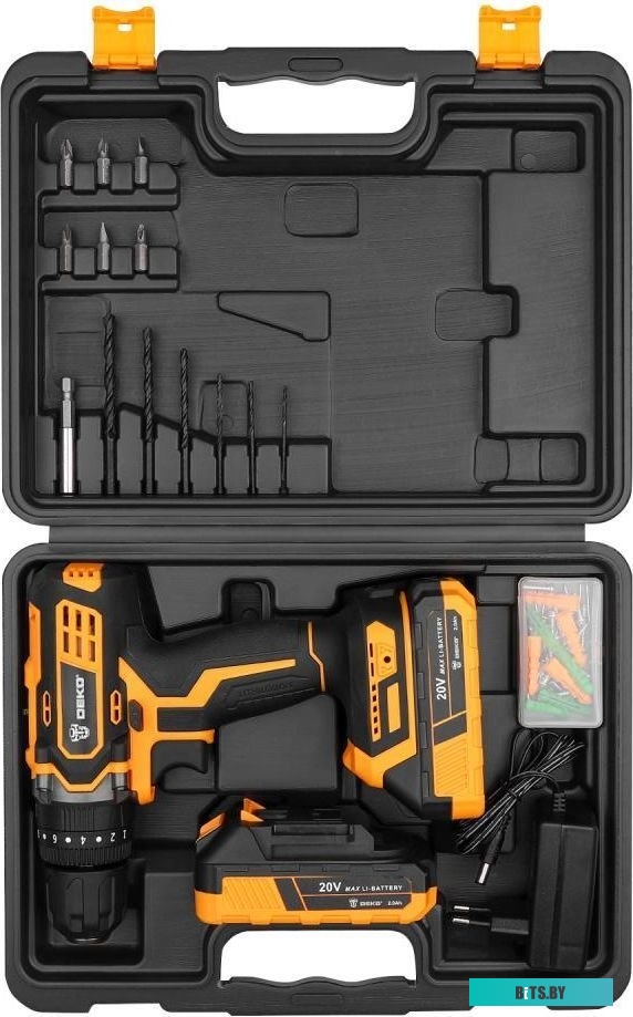 Deko DKCD20 Impact Set 063-4415 (с 2-мя АКБ 2 Ач, кейс)