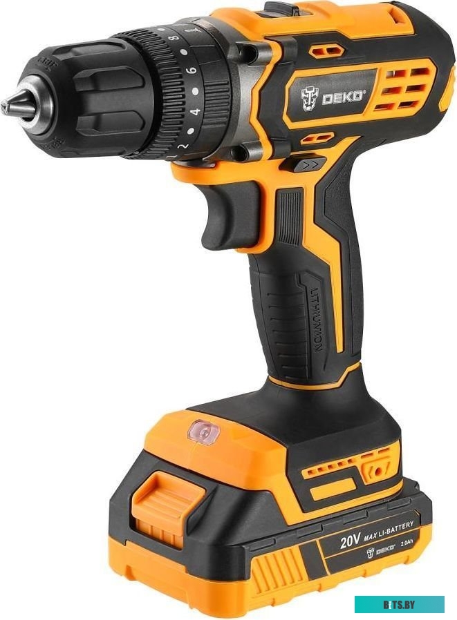 Deko DKCD20 Impact Set 063-4415 (с 2-мя АКБ 2 Ач, кейс)