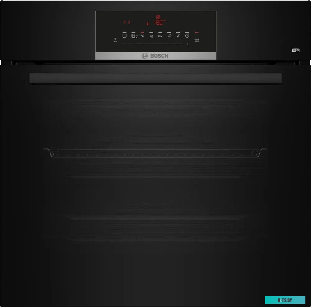 HBJ559YB6R Встраиваемый духовой шкаф Bosch, Serie 8, объем 67 л , 12 режимов нагрева, 4D Hotair, телескопические направляющие, пиролиз, сенсорное упра