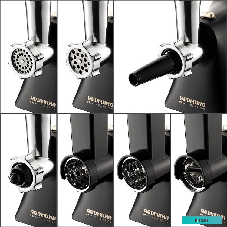 RMG-1244-6 черный/шампань Мясорубка Redmond RMG-1244-6 черный/шампань