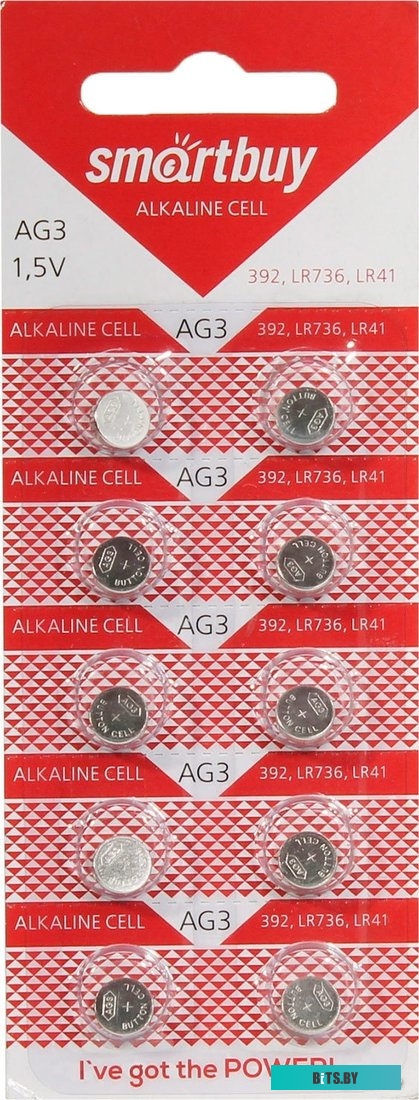 Батарейка Smartbuy AG6-10B, LR69, 1.5V, 10шт