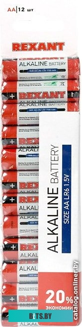 Батарейки Rexant AA 12 шт 30-1026