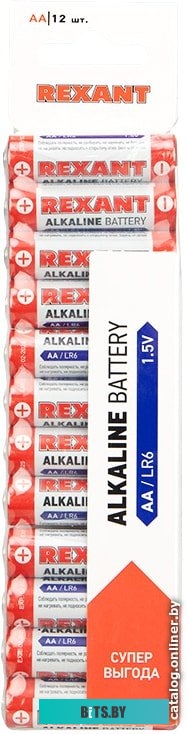 Батарейки Rexant AA 12 шт 30-1026