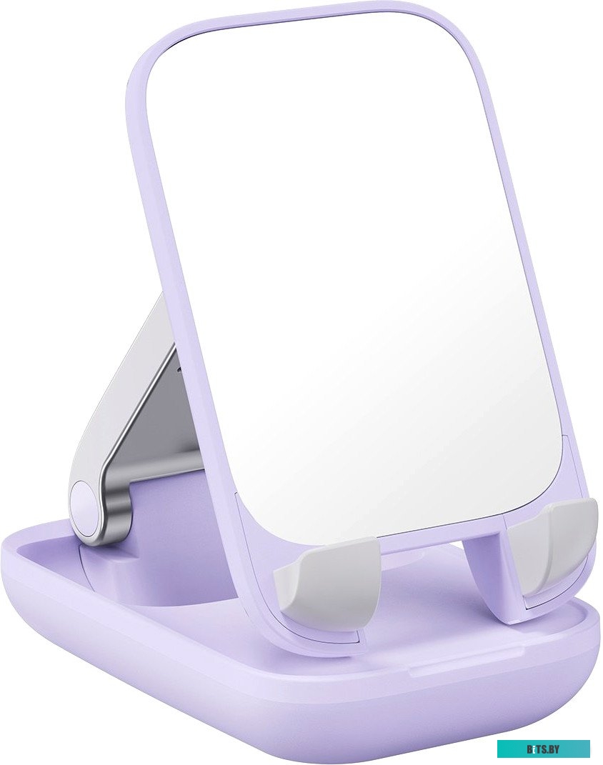 Baseus Seashell Series Phone Stand (с зеркалом, сиреневый)