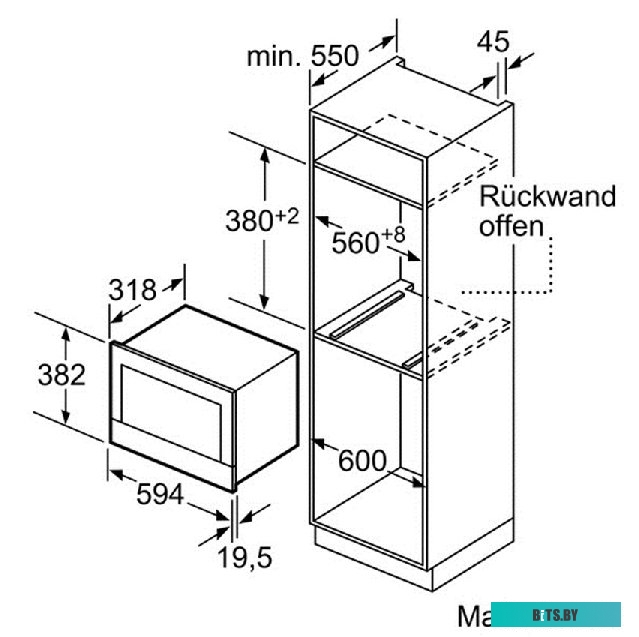 Микроволновая печь Bosch BFR634GW1