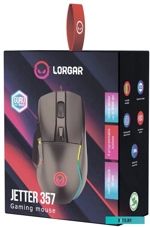 Игровая мышь Lorgar Jetter 357 (черный) <LRG-GMS357>