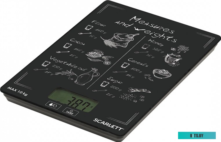 SC-KS57P64 меры и веса Весы кухонные SCARLETT SC-KS57P64 меры и веса