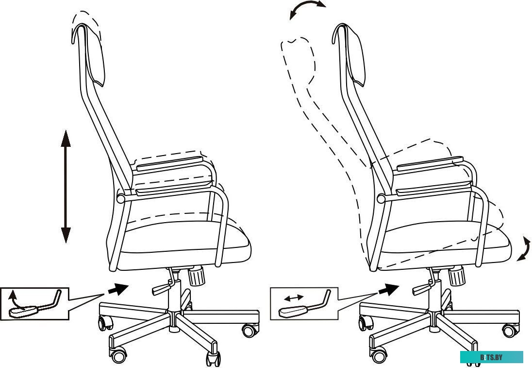 Офисное кресло (Стул) Бюрократ One TW-01 (черный) <ZOMBIE ONE BLACK>