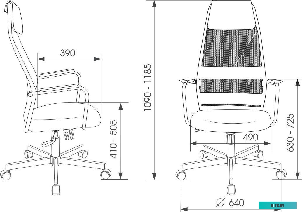 Офисное кресло (Стул) Бюрократ One TW-01 (черный) <ZOMBIE ONE BLACK>