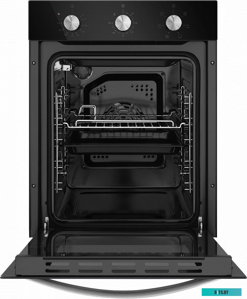 EOEC516B Шкаф духовой электрический MAUNFELD EOEC516B/ 448х546х595 мм, объем 51 л, 7 основных режимов,  механическое управление, двойное стекло дверцы