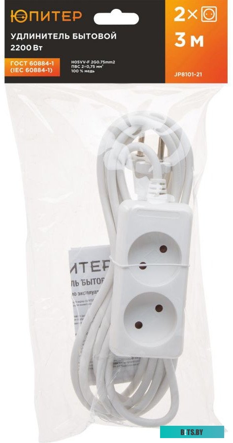 Сетевой фильтр (удлинитель) Юпитер JP8101-21