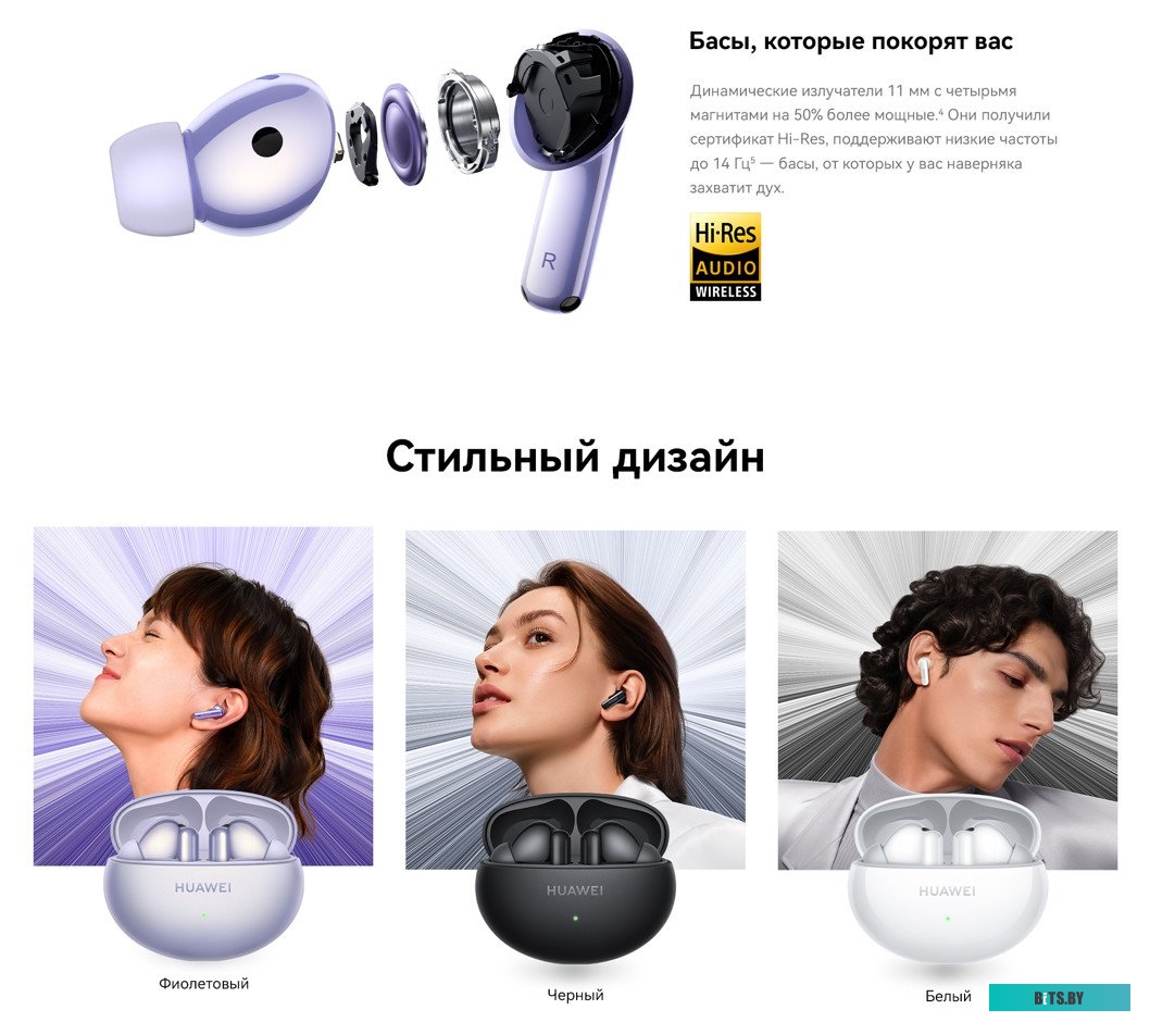Наушники HUAWEI FreeBuds 6i (черный, международная версия)