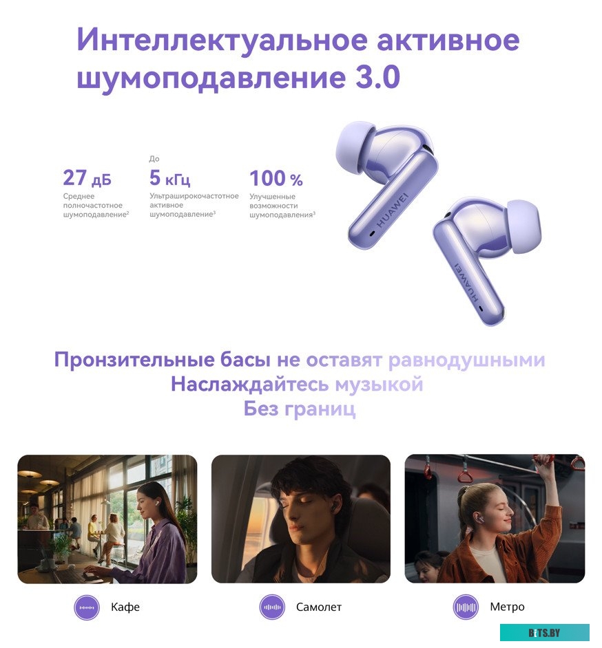 Наушники HUAWEI FreeBuds 6i (черный, международная версия)