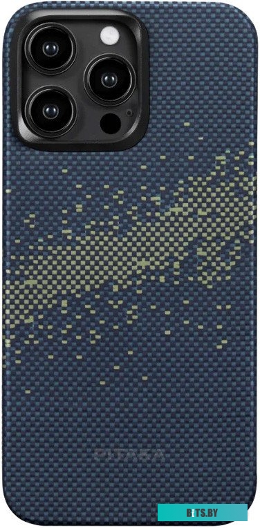 KI1502PMYG Pitaka MagEZ Case 4 для iPhone 15 Pro Max (milky way galaxy, синий)