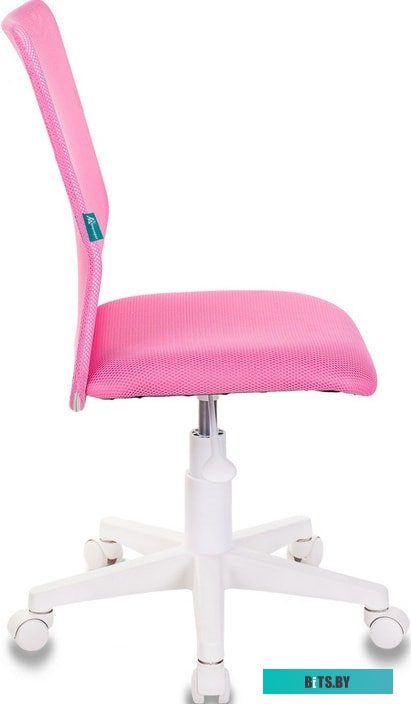 KD-3/WH/TW-13A Кресло детское Бюрократ KD-3 розовый TW-13A крестов. пластик белый