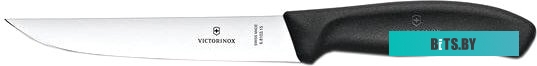 6.8103.15B Нож кухонный Victorinox Swiss Classic, разделочный, 150мм, заточка прямая, стальной, черный [6.8103.15b]
