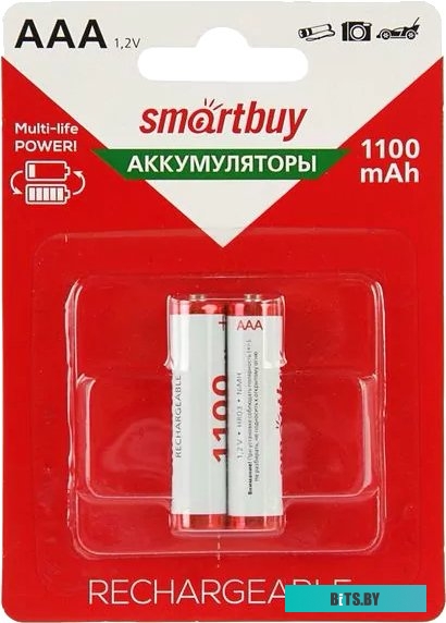 SmartBuy AAA 1100mAh 2 шт. SBBR-3A02BL1100