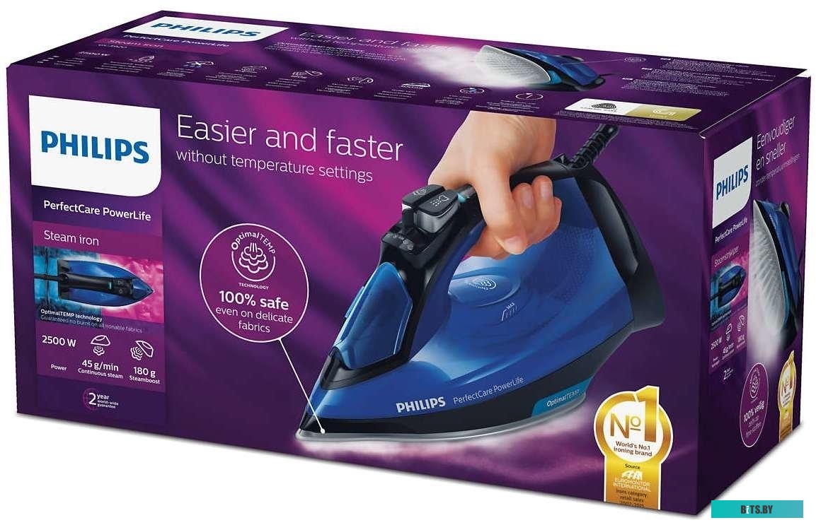 GC3920/20 Утюг Philips GC3920/20 2500Вт синий/черный