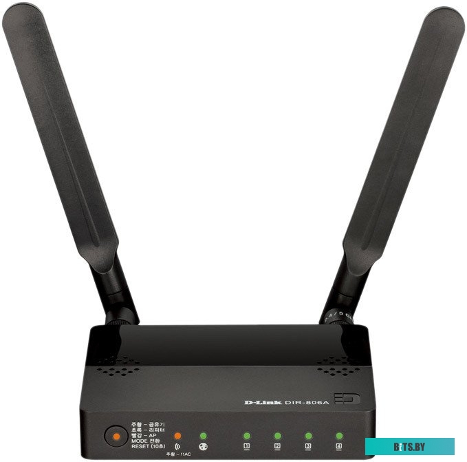 DIR-806A/RU Роутер беспроводной D-Link DIR-806A/RU AC750 10/100BASE-TX черный