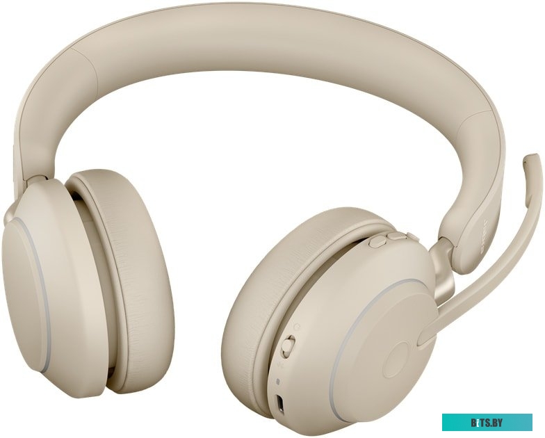 Наушники (Гарнитура) Jabra Evolve2 65 MS Stereo USB-C (бежевый) <26599-999-898>