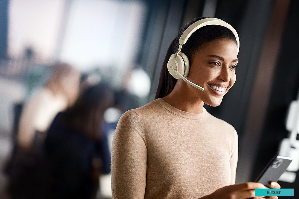 Наушники (Гарнитура) Jabra Evolve2 65 MS Stereo USB-C (бежевый) <26599-999-898>