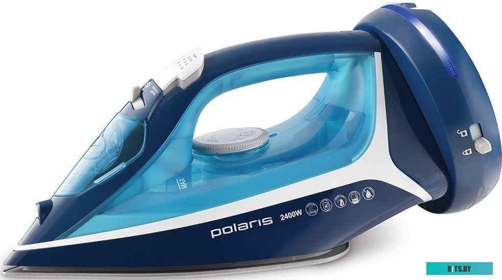 PIR 2444K Беспроводной утюг Polaris PIR 2444K Cord[LESS],  2400Вт,  синий/белый