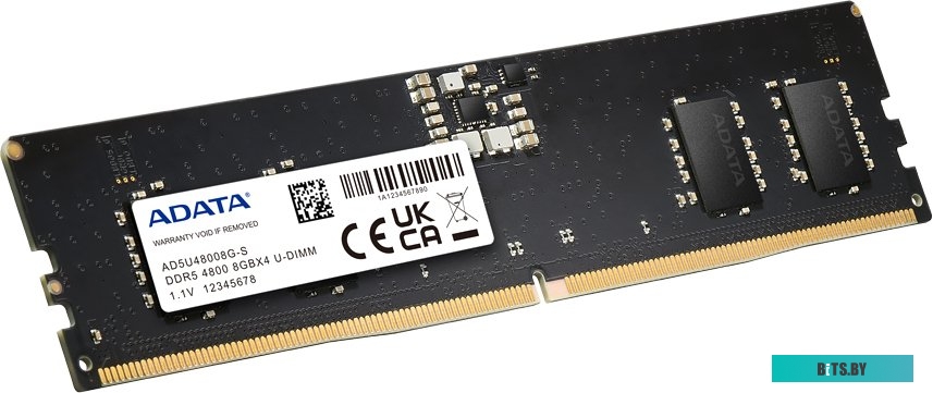 Модуль памяти ADATA 16ГБ DDR5 4800 МГц AD5U480016G-B