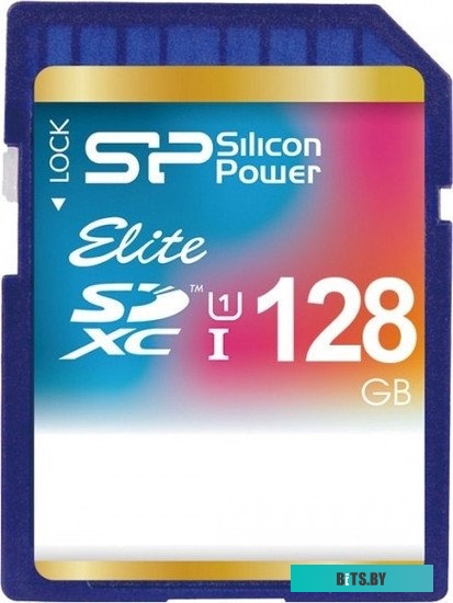Карта памяти Silicon Power SDXC Elite UHS-1 (Class 10) 128 GB (SP128GBSDXAU1V10)