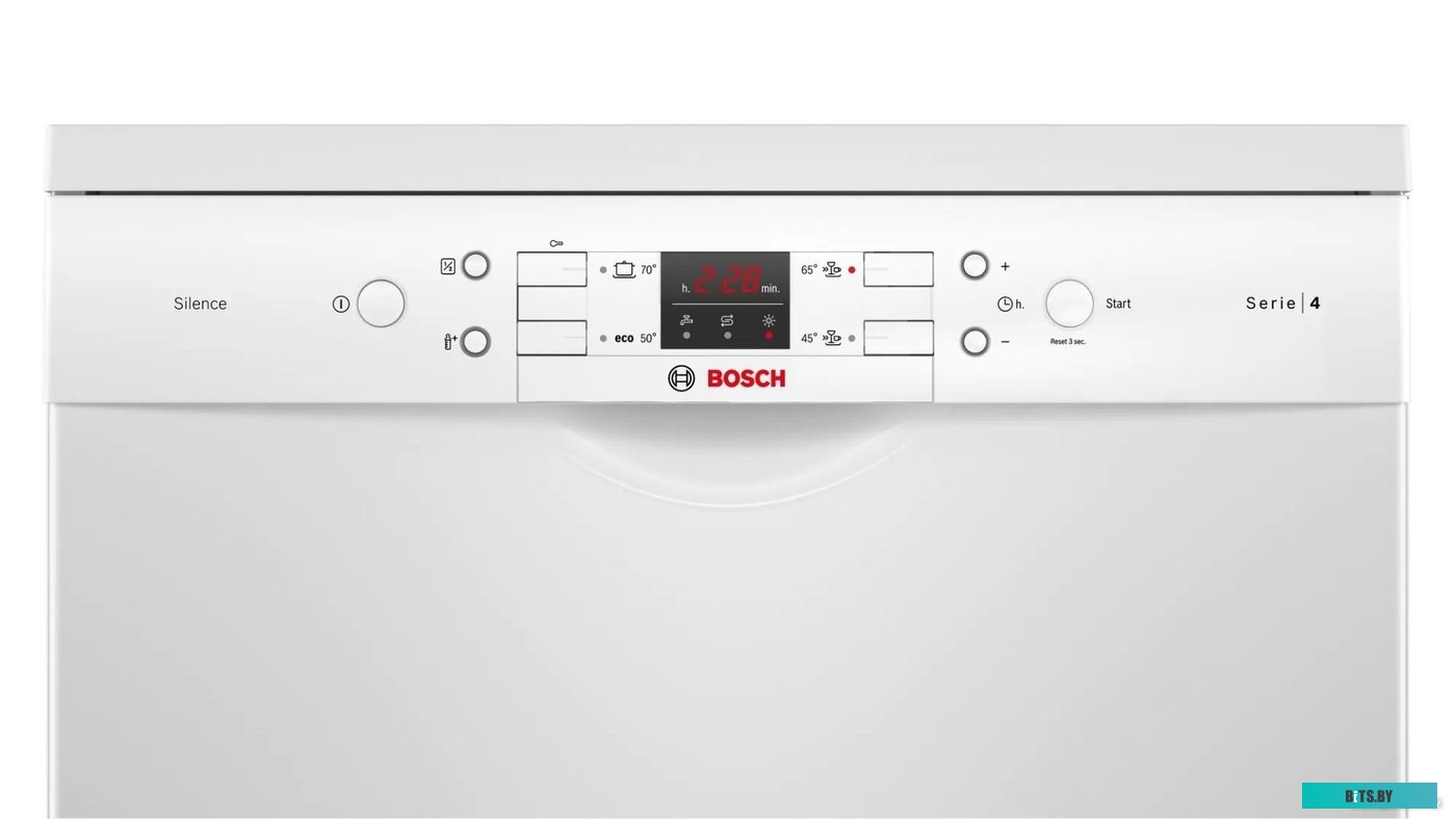 SMS44DW01T Посудомоечная машина Bosch SMS44DW01T,  полноразмерная, напольная, 60см, загрузка 12 комплектов, белая