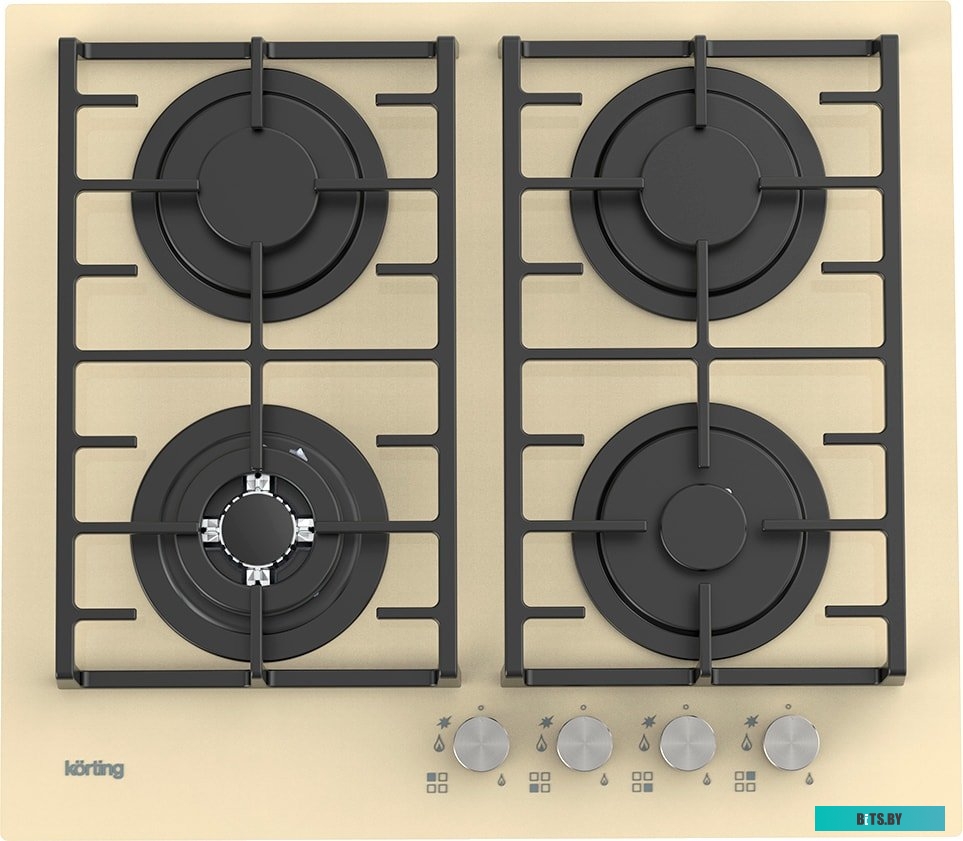 HGG 6825 CTB Встраиваемая варочная панель/ Газовая варочная панель из закаленного стекла, ширина 60 см,  4 высокоэффективные конфорки, сверхмощная кон