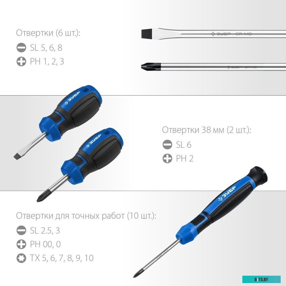 Зубр Профессионал-18 25242 (18 предметов)