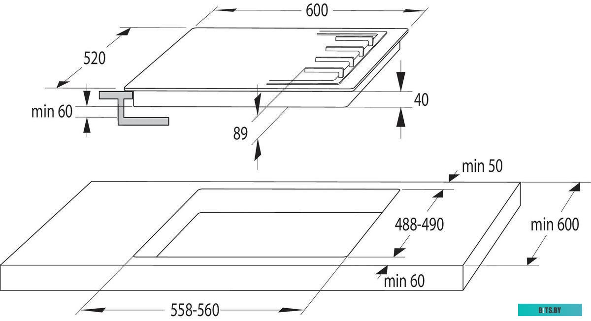 G641XHF Газовая варочная поверхность Gorenje G641XHF серебристый