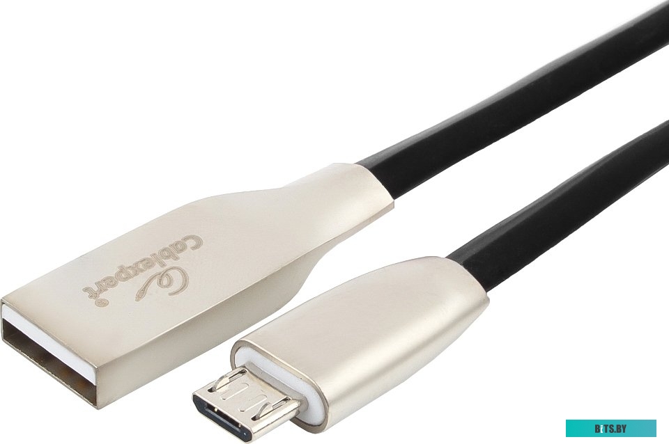 Кабель USB 2.0 Cablexpert CC-G-mUSB01Bl-1M, AM/microB, серия Gold, длина 1м, синий, блистер