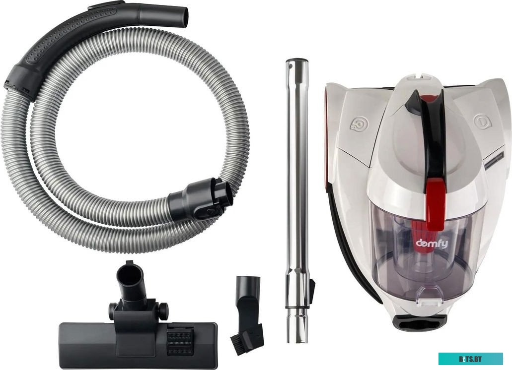 DSC-VC505 Пылесос DOMFY DSC-VC505, 2000Вт, белый/красный