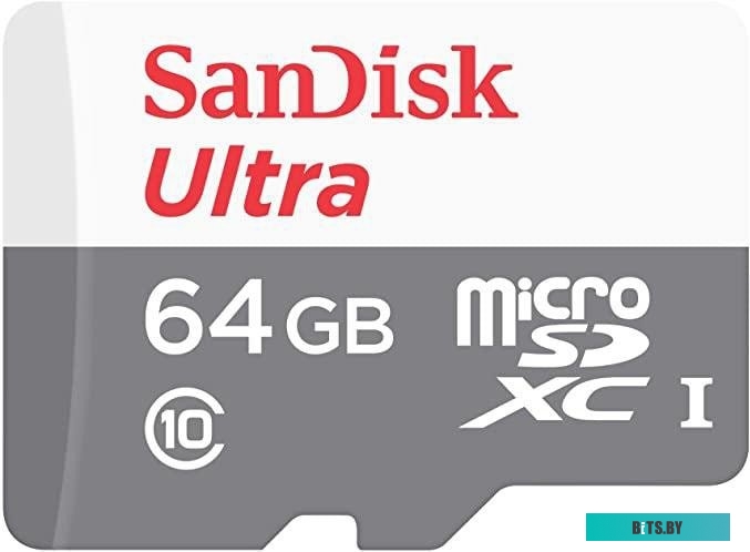 Карта памяти SanDisk Ultra SDSQUNR-064G-GN3MA microSDXC 64GB (с адаптером)