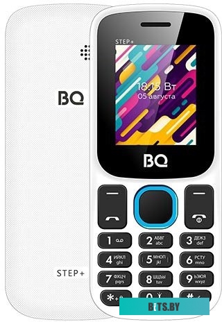 Мобильный телефон BQ-Mobile BQ-1848 Step+ (белый/голубой)