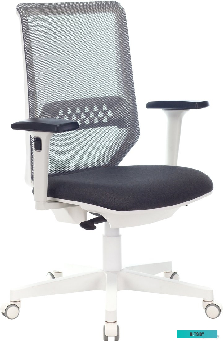 MC-W611NL/DG/417G Кресло Бюрократ MC-W611NL серый TW-04 38-417 сетка/ткань крестов.4-луч. пластик пластик белый