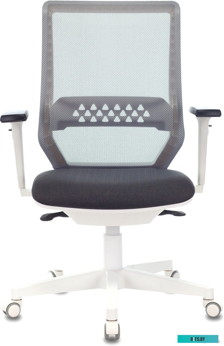 MC-W611NL/DG/417G Кресло Бюрократ MC-W611NL серый TW-04 38-417 сетка/ткань крестов.4-луч. пластик пластик белый