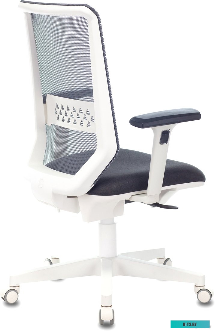 MC-W611NL/DG/417G Кресло Бюрократ MC-W611NL серый TW-04 38-417 сетка/ткань крестов.4-луч. пластик пластик белый