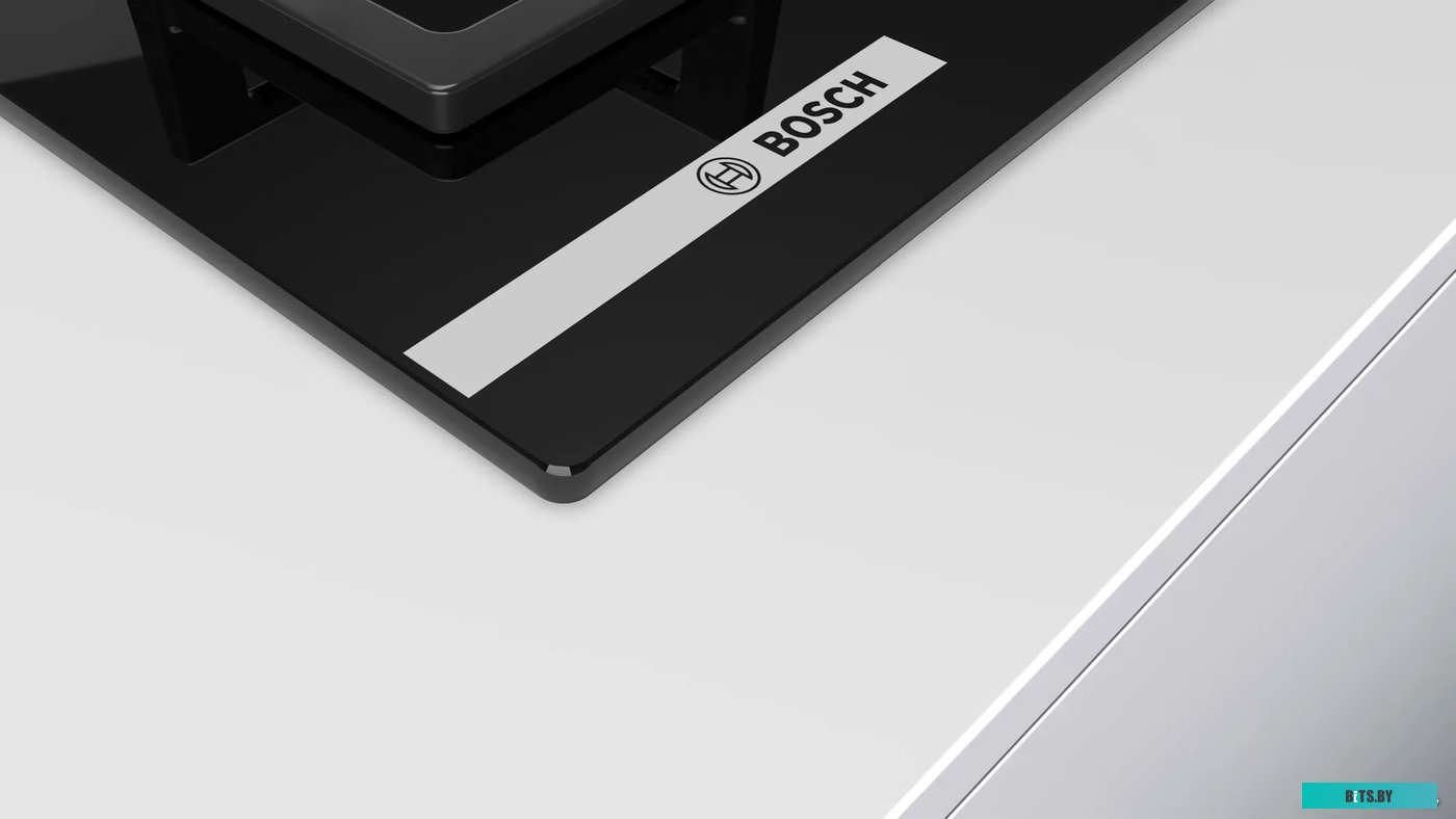 PNP6B6O92R Serie 4, газовая варочная панель, 60см, закаленное стекло, черный, 4 конфорки,1 конфорка повышенной мощности, индивидуальные чугунные решет