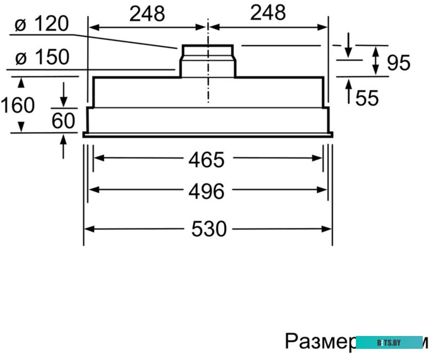 DHL555BL Встраивамая вытяжка, производительность до 590 м3/ч., 2 мотора, 3 ступен и + интенсивный режим, LED-освещение (2 х 2,15 Вт), ползунковый пере