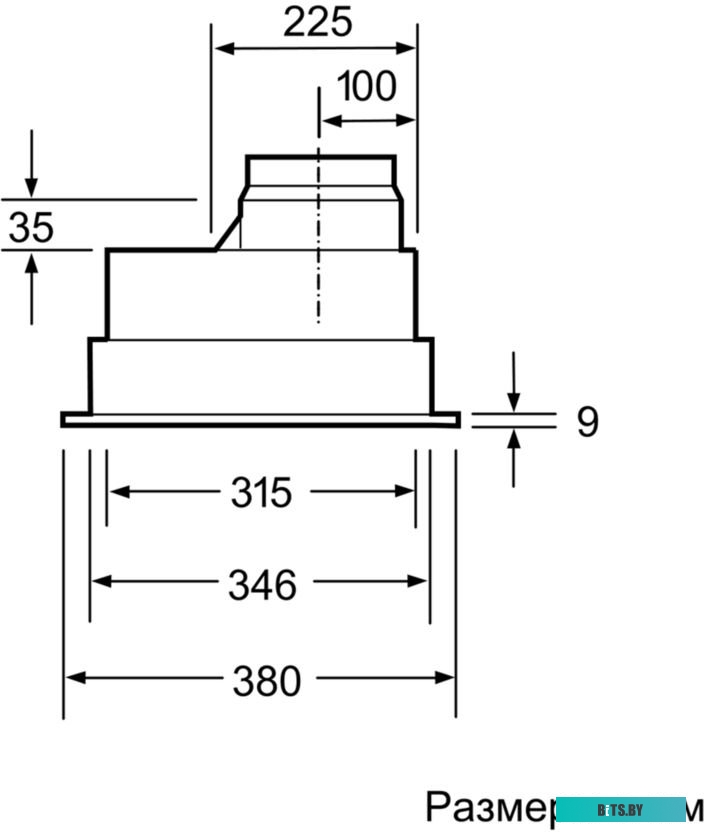 DHL555BL Встраивамая вытяжка, производительность до 590 м3/ч., 2 мотора, 3 ступен и + интенсивный режим, LED-освещение (2 х 2,15 Вт), ползунковый пере