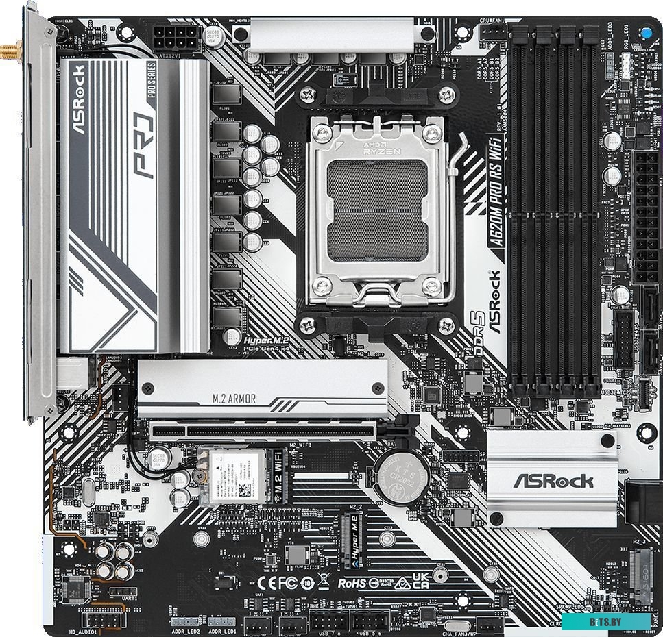 Материнская плата ASRock A620M Pro RS WiFi