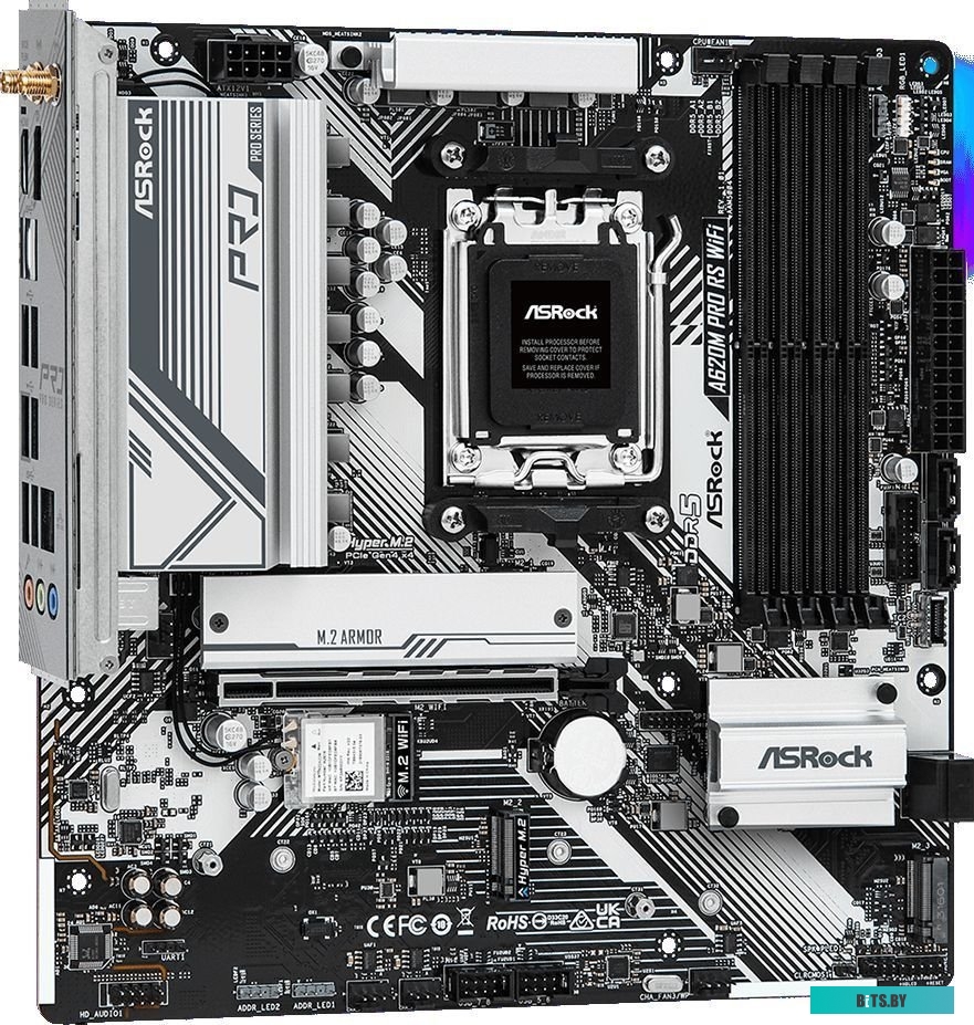 Материнская плата ASRock A620M Pro RS WiFi