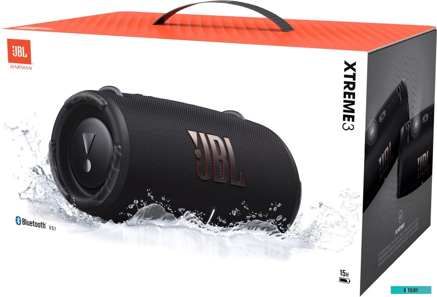 JBLXTREME3BLKAS Колонка портативная JBL Xtreme 3, 100Вт, черный [jblxtreme3blkas]